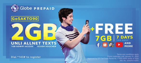 Globe Prepaid Gives Customers up to 10GB Boost With Bigger GoSAKTO and GoSURF Promos