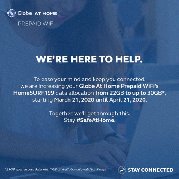 Globe Gives Data Boost With Globe at Home Prepaid WiFi's HOMESURF199