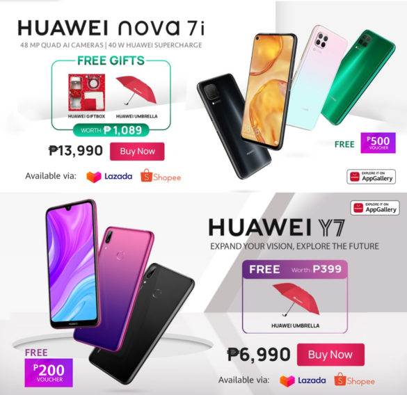Shop HUAWEI Nova 7i and Y7 From the Comfort of Your Home!