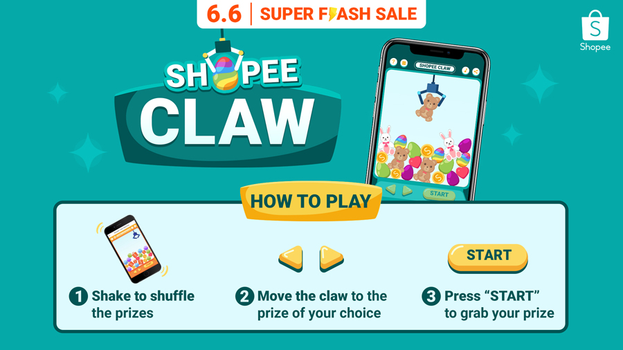 Play Hard & Win Big: Shopee 6.6 Super Flash Sale is Here with New In-App Games to Enjoy
