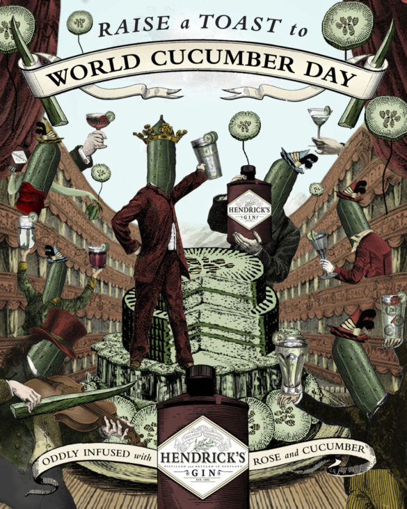 Hendrick’s Takes World Cucumber Day Festivities Online to Spread Positive Vibes
