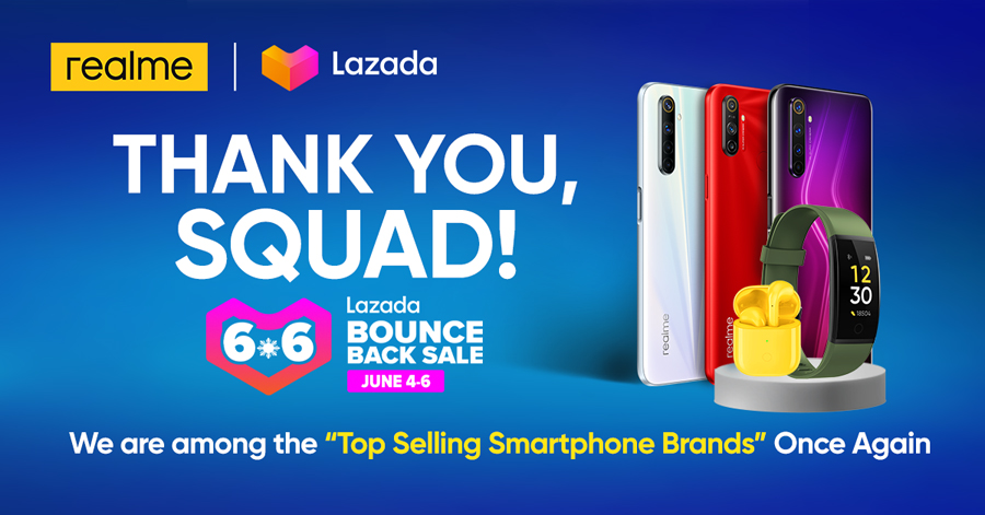 Realme 6 Series Sold out at Lazada 6.6 Sale, Places Realme Among Top-Selling Smartphone Brands