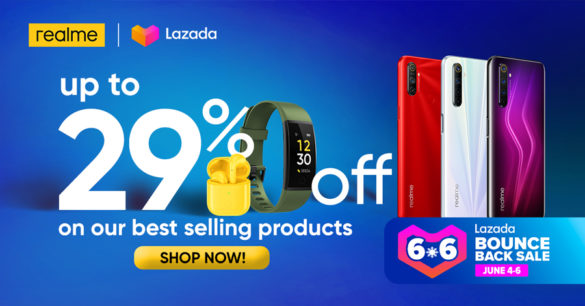 Realme Philippines Offers up to 29% Discount at Lazada 6.6 Bounce Back Sale