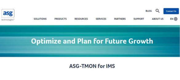 ASG Technologies Releases ASG-TMON for IMS 3.5 to Improve Enterprise Management of IMS Resource Performance and Costs