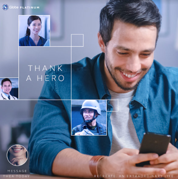 Globe Platinum Customers Send Tokens of Gratitude to Frontliners through their Digital Assistant, Thea
