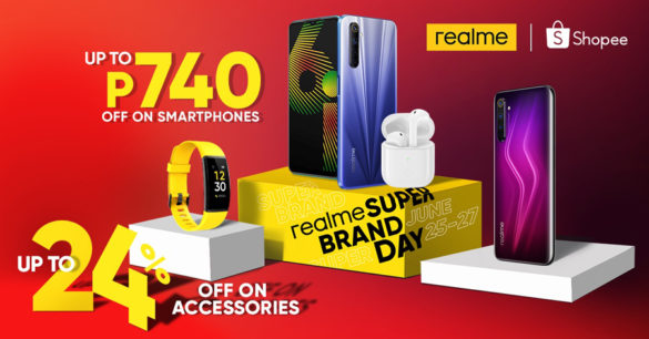 realme Philippines gives its fans another set of treats as it hosts its Super Brand Day on Shopee from June 25 to June 27.