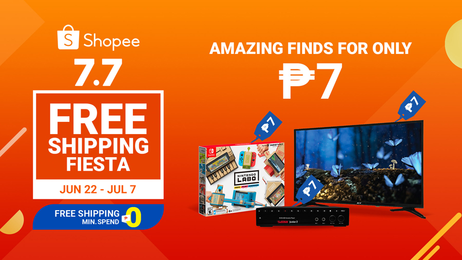 Seven Exciting Promotions to Look Forward to at Shopee’s 7.7 Free Shipping Fiesta