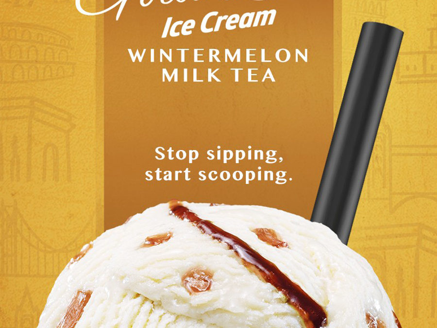 The Latest Scoop: Magnolia Ice Cream’s Gold Label newest flavor, Wintermelon Milk Tea