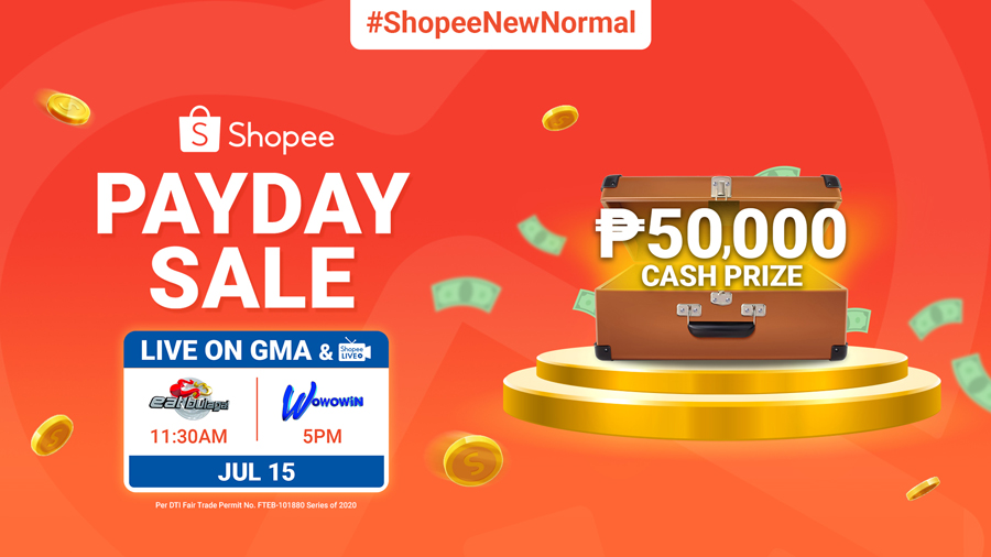 Catch the Shopee Payday Sale TV Segment on Eat Bulaga and Wowowin for a Chance to Win ₱50,000 Cash Prize