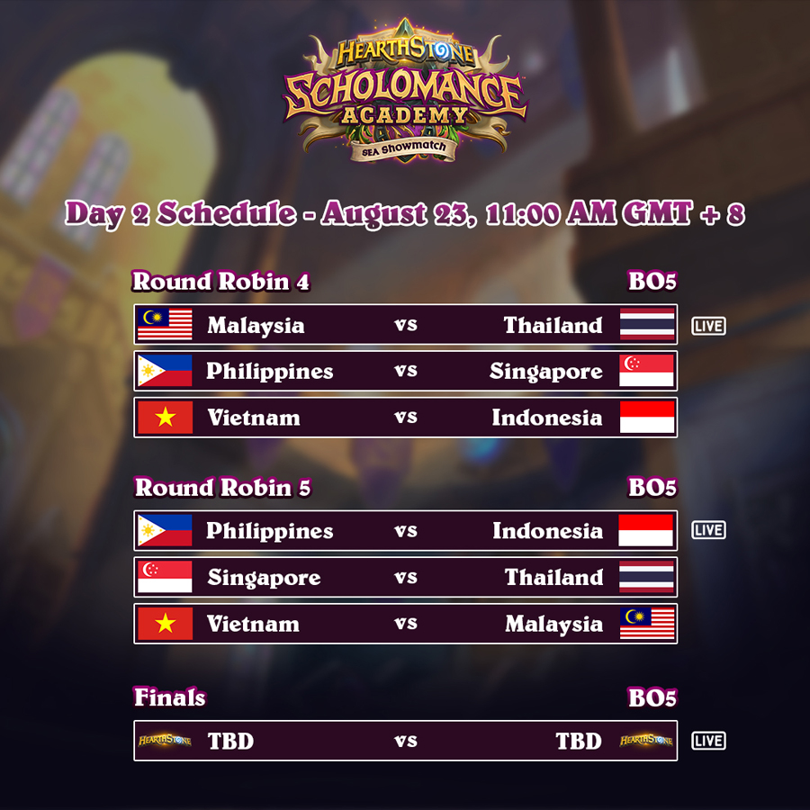 Hearthstone Scholomance Academy SEA Showmatch Is Coming This Weekend With Six Teams Going Head to Head!