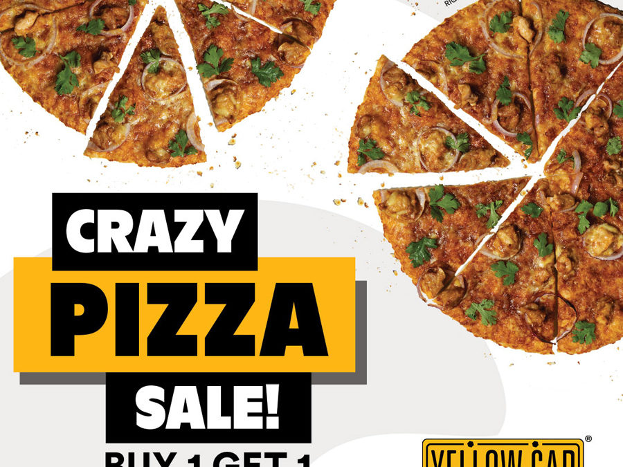 For This Weekend Only – Buy 1 Get 1 Pizza With Yellow Cab