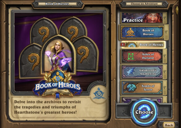 Hearthstone’s Newest Solo Adventure, Book of Heroes Is Now Live! Explore the Story of the Well-Known Mage, Jaina Proudmoore