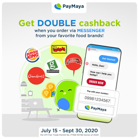 PayMaya and Jollibee Foods Corporation Double up Your Rewards When You Order Your Favorite Meals via Facebook Messenger