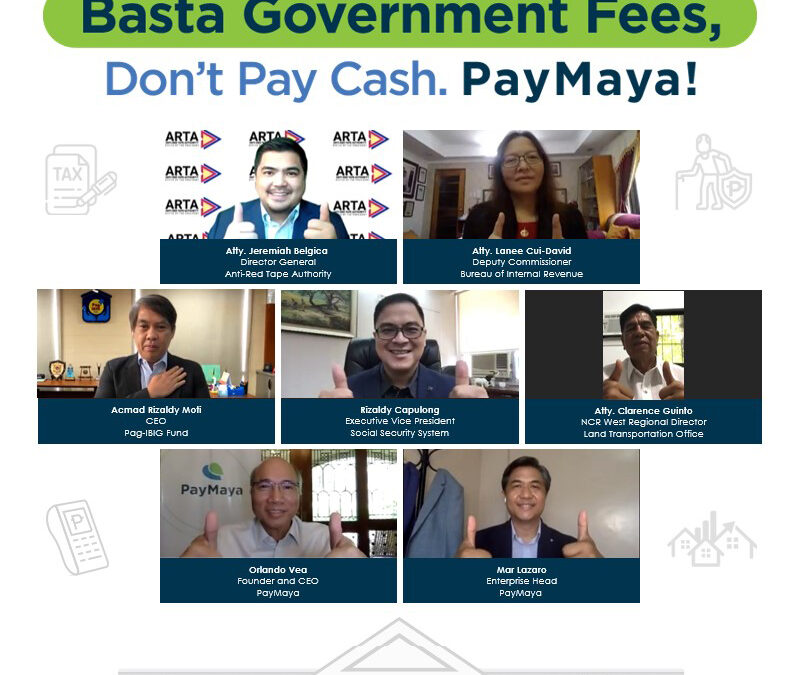 Government Turns to PayMaya for Contactless Payments