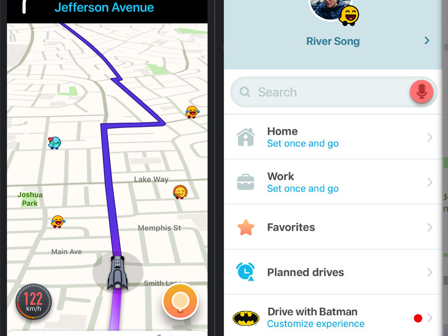 Keys? Check. Cape? Check. Introducing Batman and The Riddler to Waze