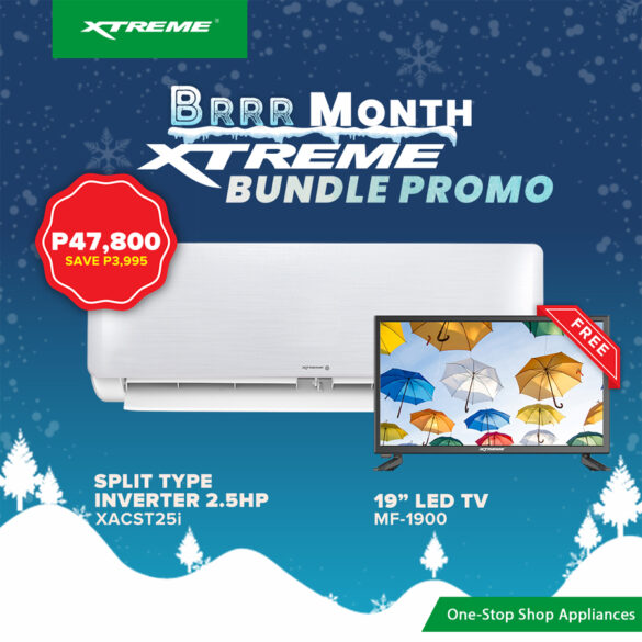 Get FREE appliances on XTREME BRRR Month Aircon Bundle Promo