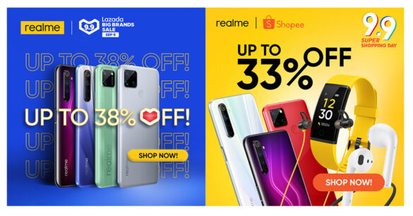 Realme PH Goes All-Out at Lazada, Shopee 9.9. Sale, Score Discount Promos up to 38% Off