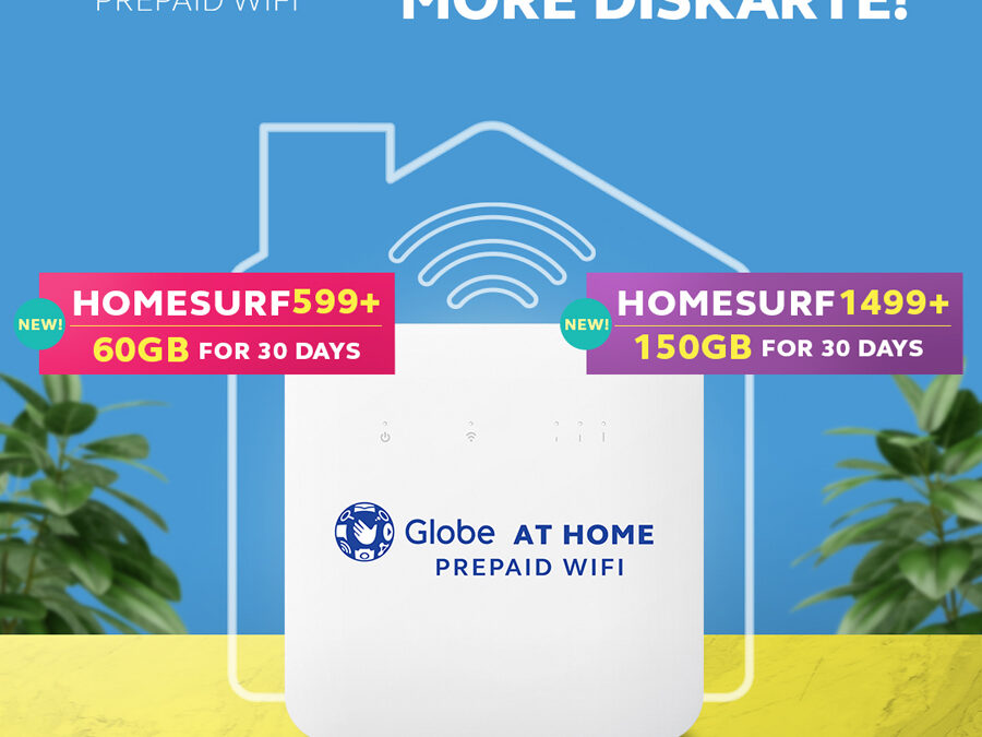 Globe At Home Prepaid WiFi Launches a GCash Exclusive: Bigger and Better HomeSURF599+ and 1499+