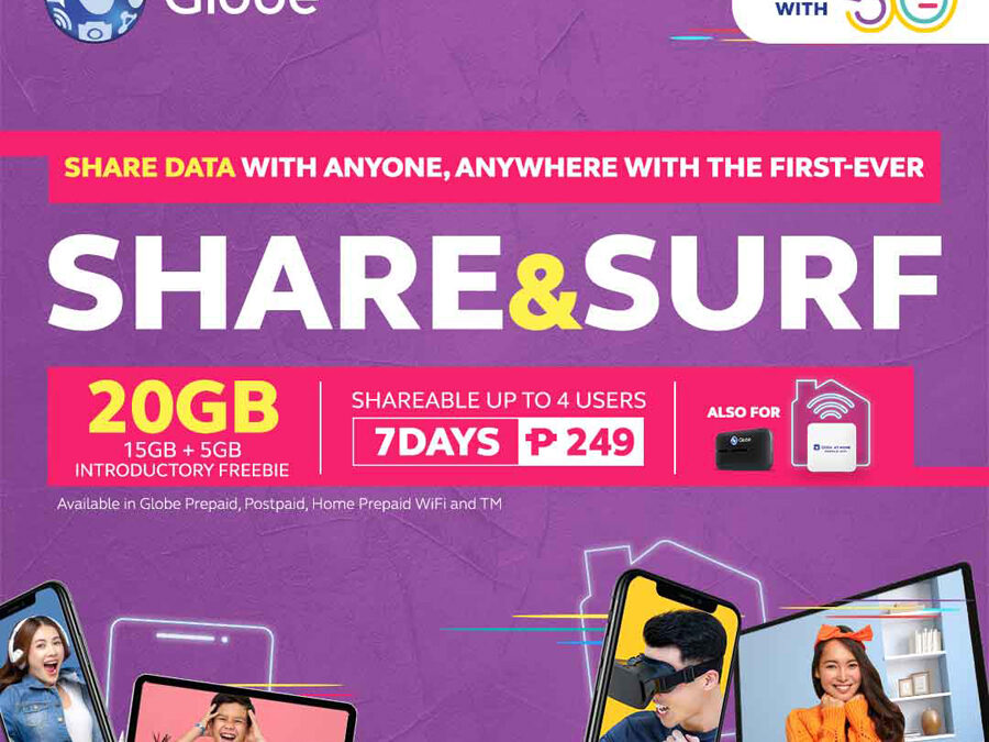 Globe Launches First-Ever Shareable Data Promo with SHARE&SURF249