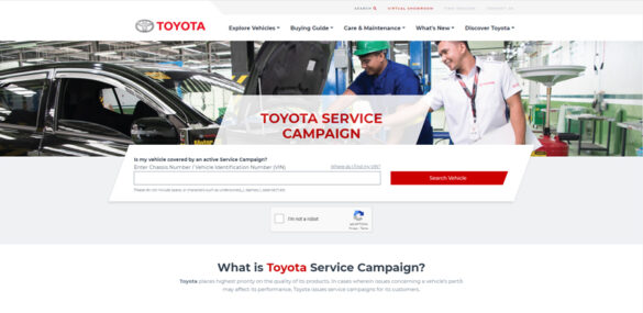 Toyota Motor Philippines Launches Service Campaign Checker
