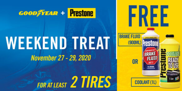 A Merry Safe Christmas Journey Using Authentic and High-Quality product from Prestone and Goodyear