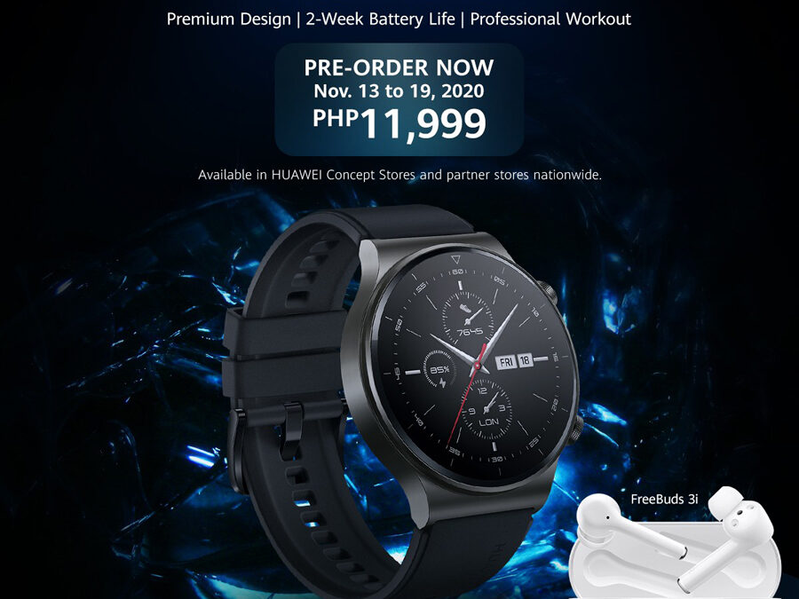 Pre-order HUAWEI Watch GT 2 Pro from November 13-19 and get FREE Huawei FreeBuds 3i worth PHP 5990