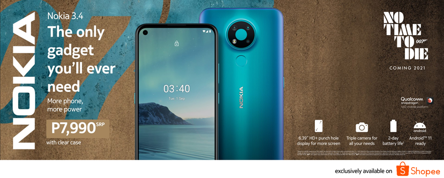 The new Nokia 3.4 debuts on Shopee