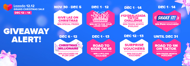 Share more happiness this holiday with Lazada’s 12.12 Grand Christmas Sale