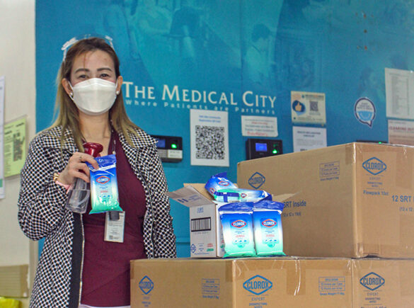 The Medical City is one of the recepients of the Clorox Expert Disinfecting Wipes
