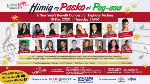 Gabay Guro ends 2020 with a star-studded fundraising concert to benefit typhoon survivors