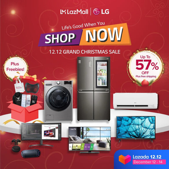 For the online Grand Christmas Sale on 12.12, LG will be offering a wide variety of LG products that are perfect gift ideas for the festive season.