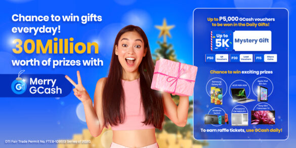 Over PHP 30 million of prizes to be given away at GCash's Merry GCash Promo!