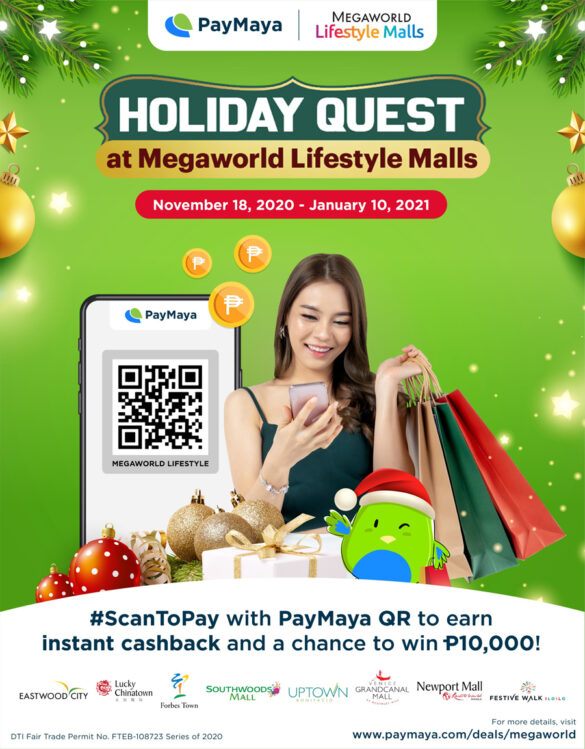 Enjoy the most rewarding holiday shopping with PayMaya and Megaworld