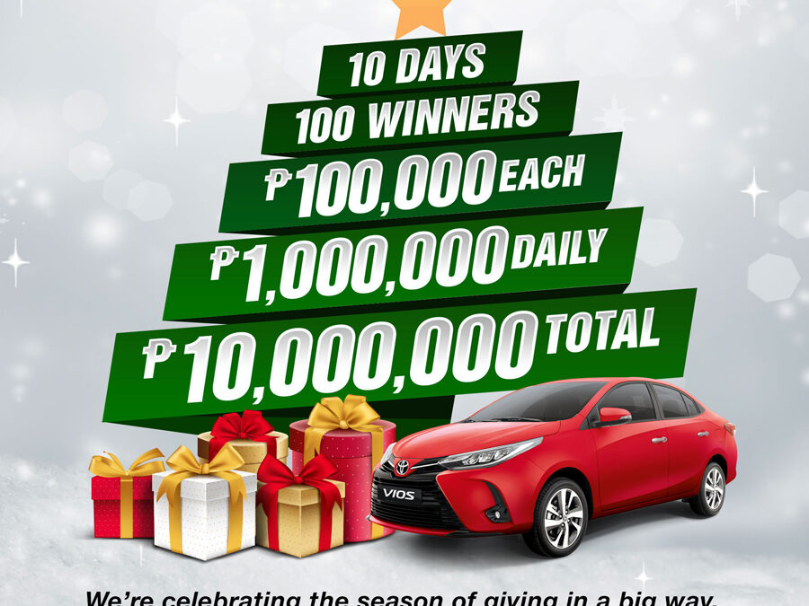 Toyota celebrates the holiday season with a P10 Million Blowout and extended affordable deals