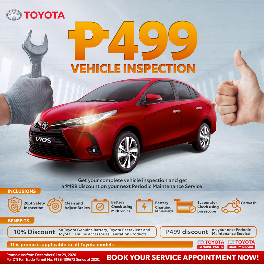 Toyota announces Car Maintenance Week and more service offers for December