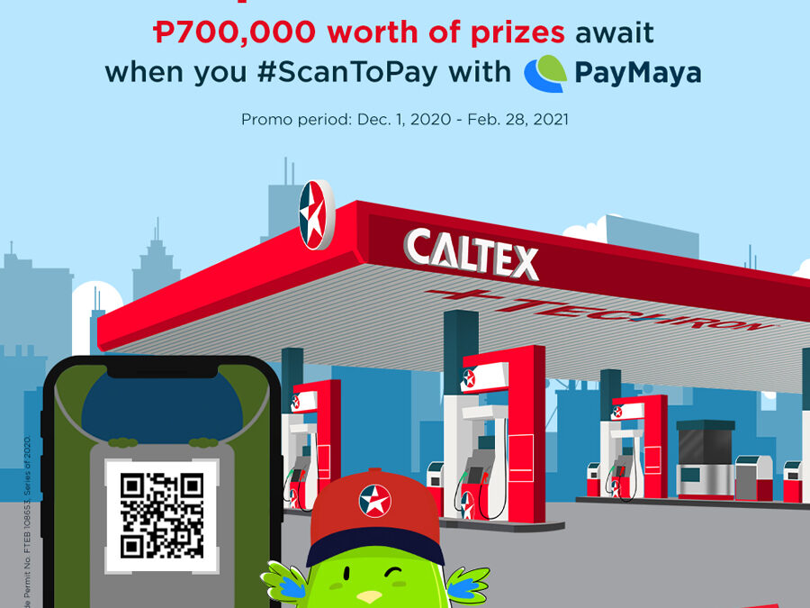 Win a share of P700,000 in prizes when you fuel up at Caltex via PayMaya QR