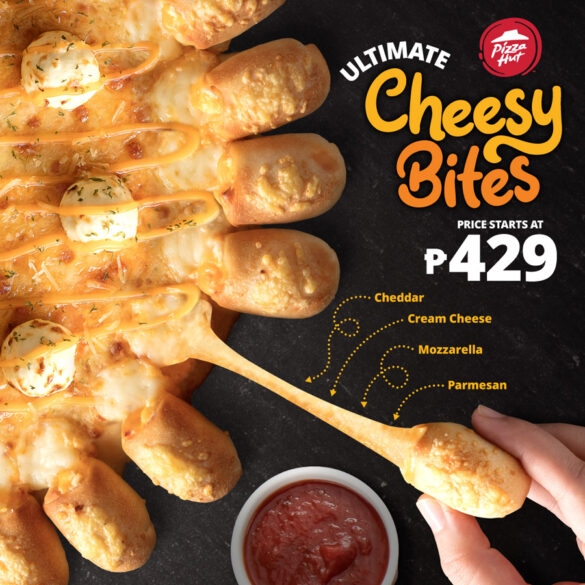 Bite into 4 delicious cheeses with the Ultimate Cheesy Bites Pizza from Pizza Hut