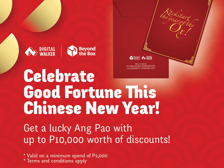 Get an Ang Pao from Digital Walker and Beyond Box with deals worth P10,000!