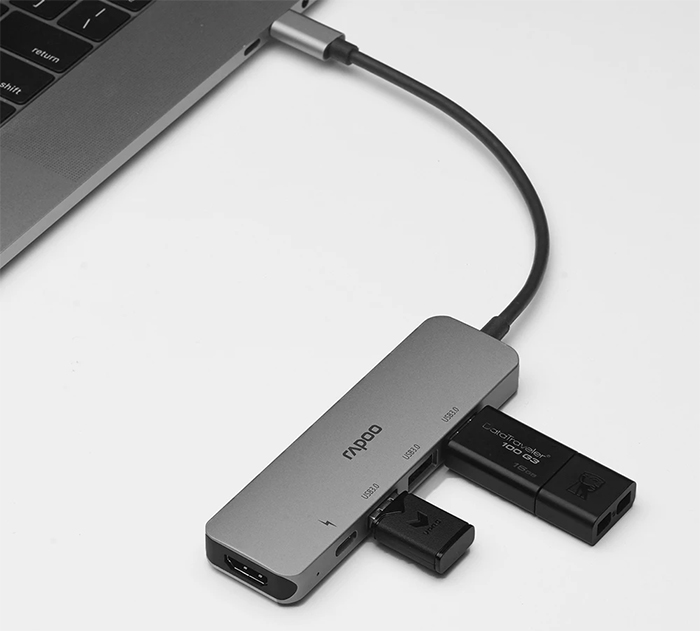 Rapoo XD100 and XD200C extend your laptop’s ports selection, now available