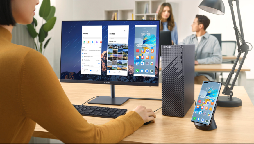 Huawei Reveals the World’s First Fingerprint Power on Desktop – the Huawei Mate Station S!