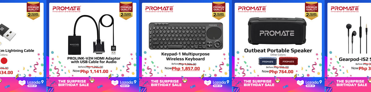 Snag special deals as Promate joins Lazada’s 9th Birthday Sale