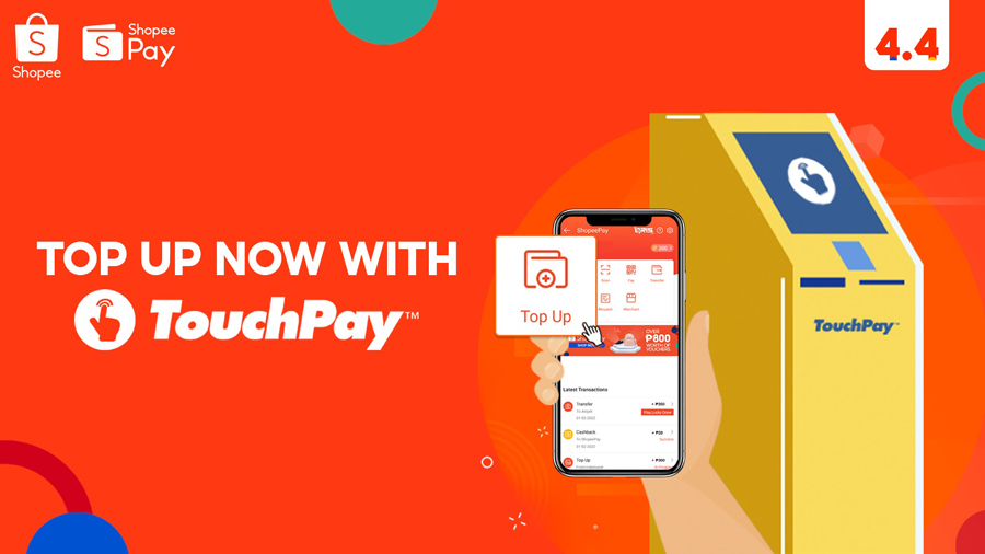 Top Up Your ShopeePay Wallet Anytime at  Over 600 TouchPay Locations Near You