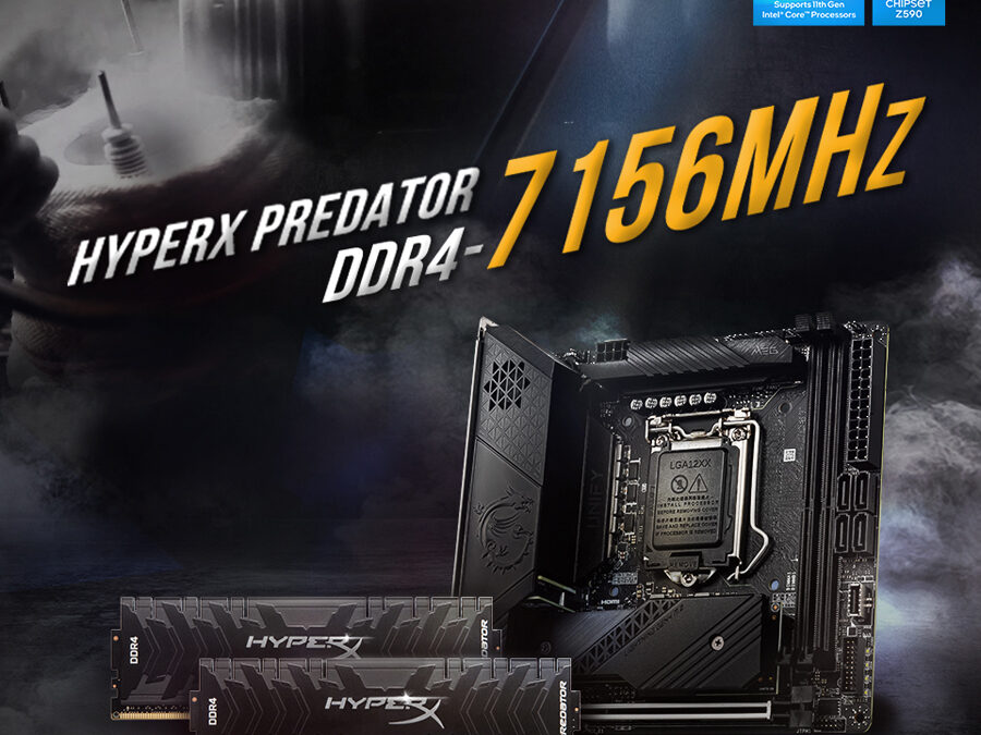 Kingston HyperX Sets DDR4 Overclocking World Record at 7156MHz