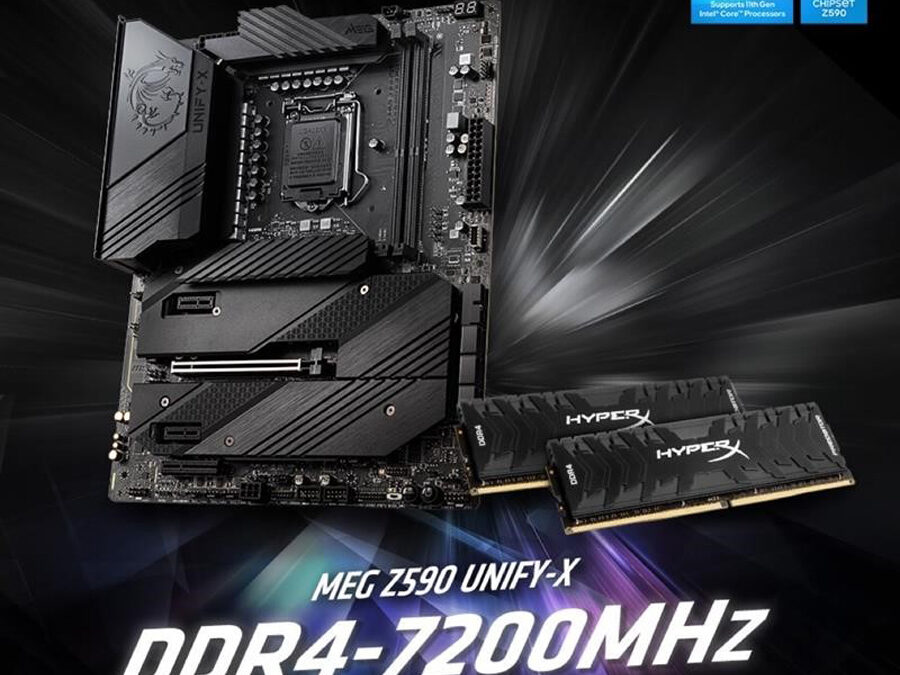 Kingston HyperX and MSI Set another New DDR4 Overclocking World Record at 7200MHz