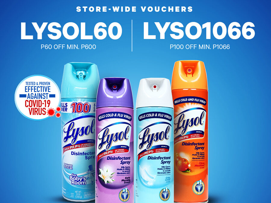 Great deals and superior Lysol products during Shopee’s 6.6 sale!