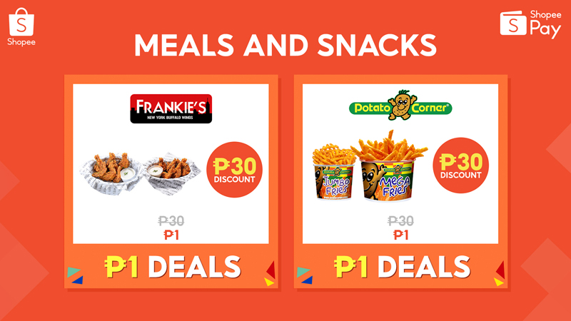 Satisfy Your Comfort Food Cravings with ShopeePay ₱1 Deals