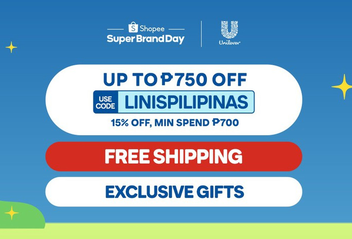 Unilever and Shopee have teamed up for their "Linis Pilipinas" campaign, where you can enjoy to up 50% off on Unilever's Super Brand Day on Shopee from June 10-12.