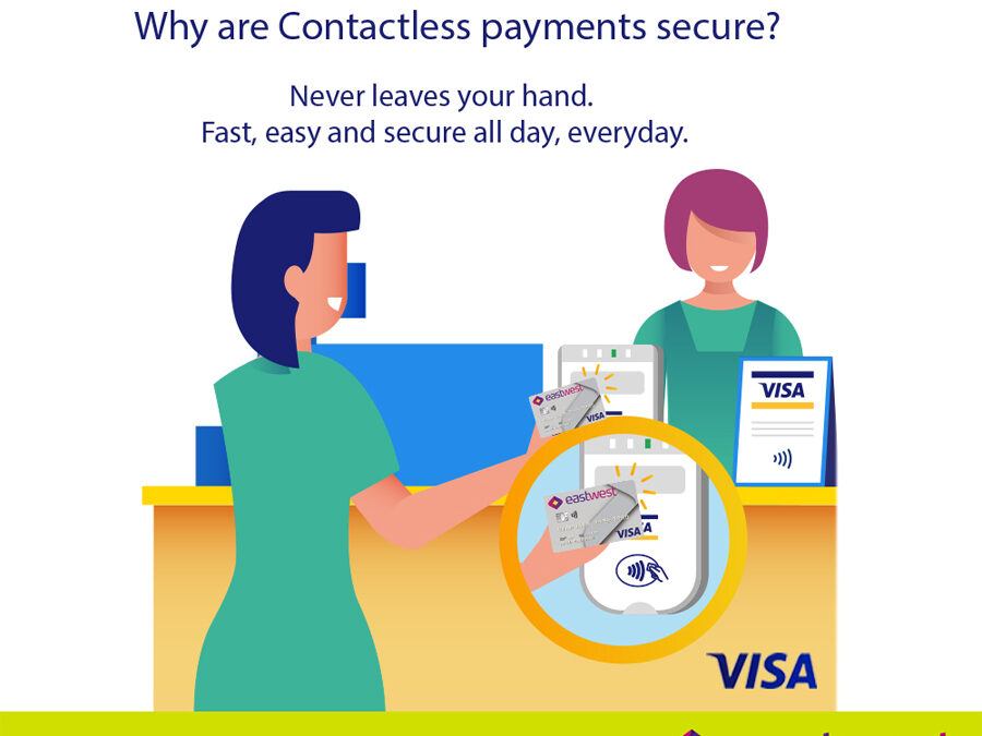 Experience safe, secure, and convenient shopping with EastWest Visa Cards’ contactless feature
