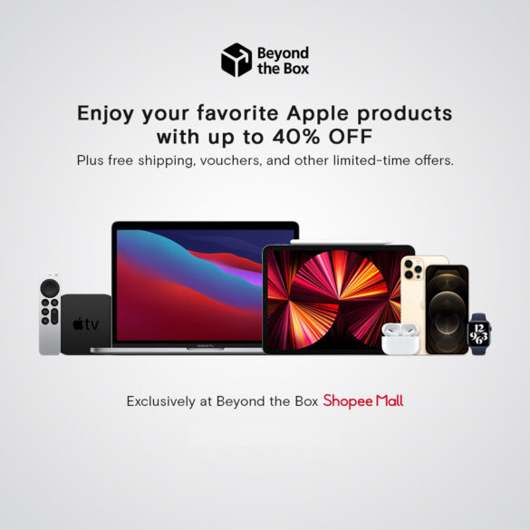Enjoy your favorite Apple products with up to 40% OFF as Beyond the Box joins Shopee on July 16, 2021