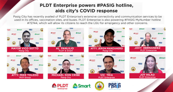 PLDT Enterprise powers #PASIG hotline, aids city’s COVID response